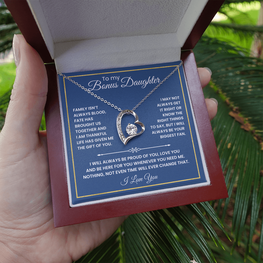 To My Bonus Daughter - "The Gift of You" Necklace