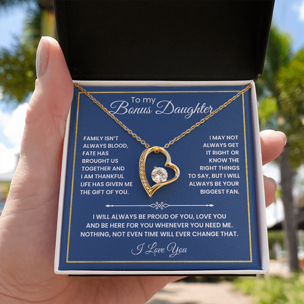 To My Bonus Daughter - "The Gift of You" Necklace